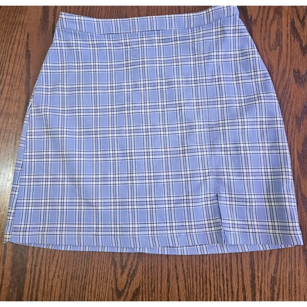 NEW Hollister Ultra High Rise Stretch Plaid Mini Pencil Skirt - Picture 3 of 10